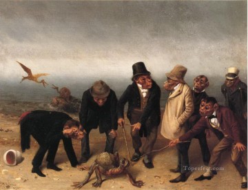 面白いペット Painting - アダム・ウィリアム・ホルブルック・ビアードのふざけたユーモアのペットの発見